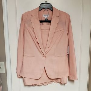 Elle pink suit set (skirt and blazer)
